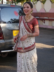 The bride at our first Indian wedding in December