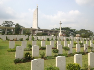 The war memorial at Woodlands (also where I saw the Royals on their Singapore visit)
